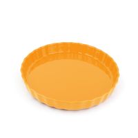 Plat à tarte Délices jaune safran 30cm - Visuel 0